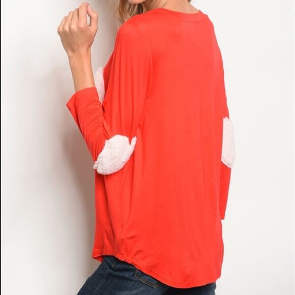 Tunic Heart Top Print Orange - Picture 2 of 5